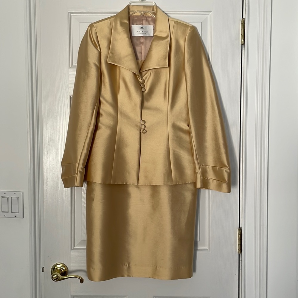 Willa Han Collection Gold Suit Jacket